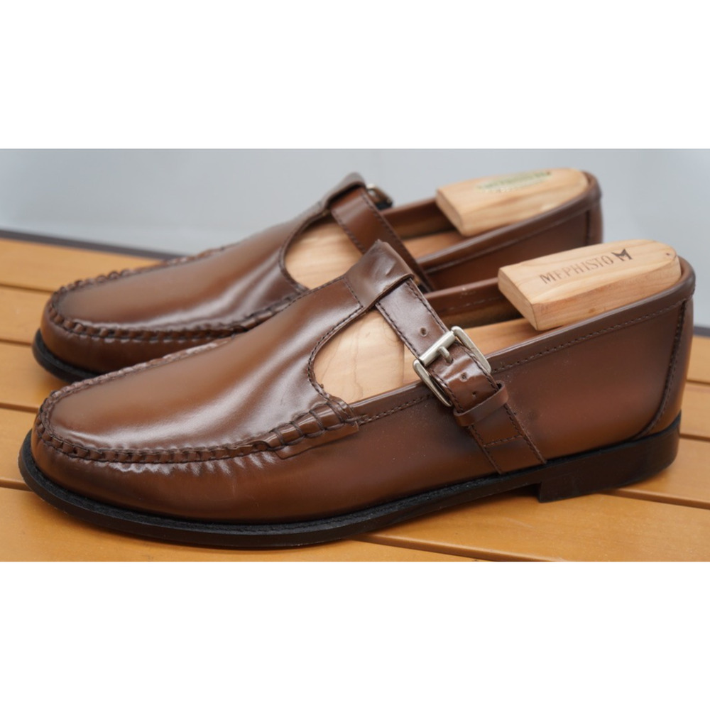G.H. Bass Weejuns Mary Jane Loafers Brown Leather Women’s Size 11 - Picture 2 of 14